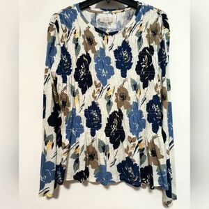 [5x$20] Cupio Floral Long Sleeves Top / Size XL